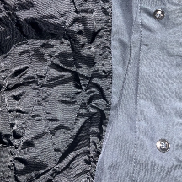 CLUB MONACO black quilted PARKA/jacket  waist tie S/P - Picture 10 of 11